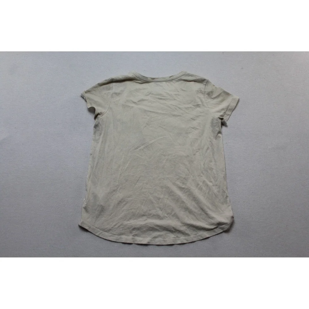Old Navy Graphic Tee Girls Extra Large Tan Good Hello Kitty Sanrio Short Sleeve